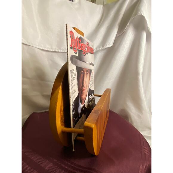 Toadily Handmade Wood 8.5 inch Paper Plate Holder carved Bear and Cub signed EUC - Picture 16 of 16